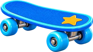 Gio's star skateboard
