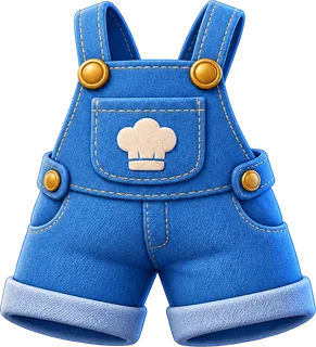 Kani's blue cook overalls