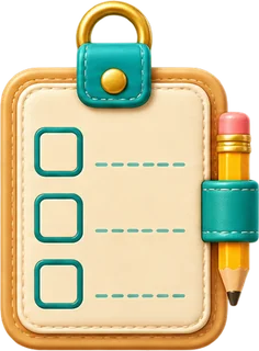 Romo's school-bag checklist
